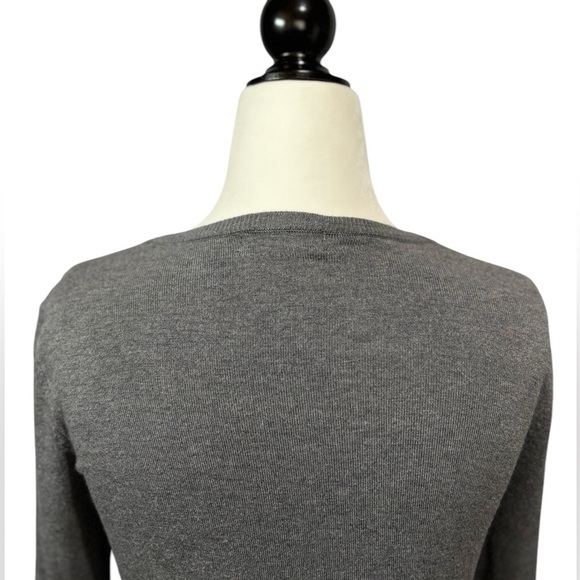 ZARA Knit, Elegant Cardigan With Golden Button Detail, Medium, Grey - Picture 8 of 9